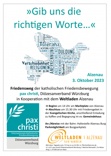 Plakat Friedensweg