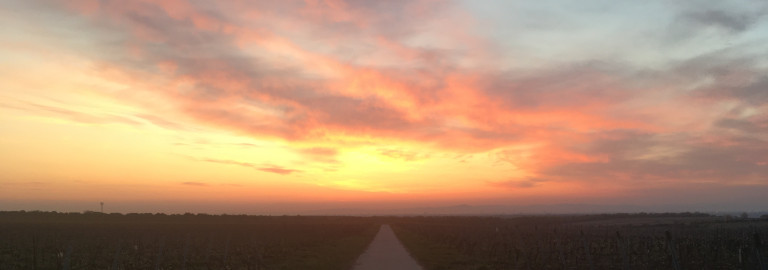 Weg in den Morgenhimmel