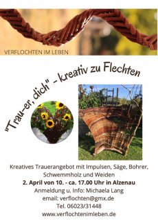 Plakat Trau-er dich