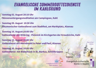 Sommergottesdienste