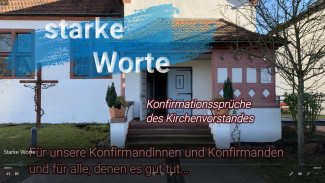 Konfirmationssprüche desKirchenvorstandes