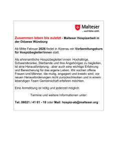 Malteserhospizkurs