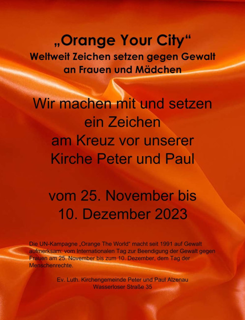 Plakat orange your city