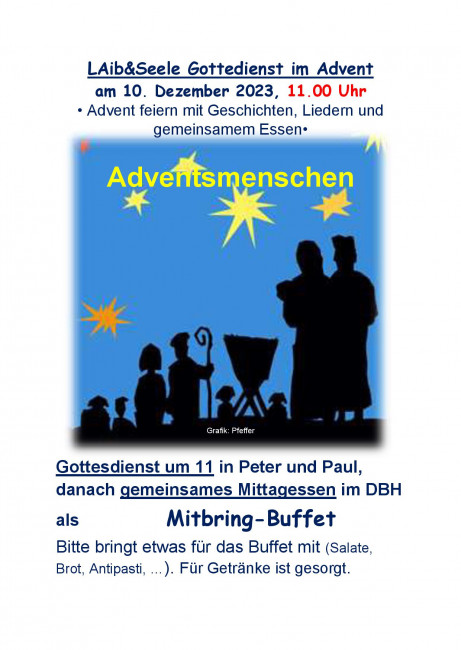 Plakat Laib&Seele Gottesdienst