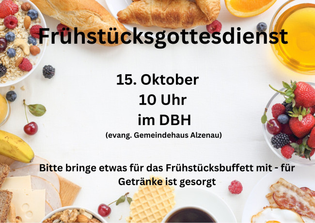 Plakat Frühstücksgottesdienst