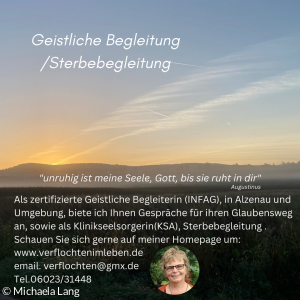 Flyer Sterbebegleitung Michaela Lang